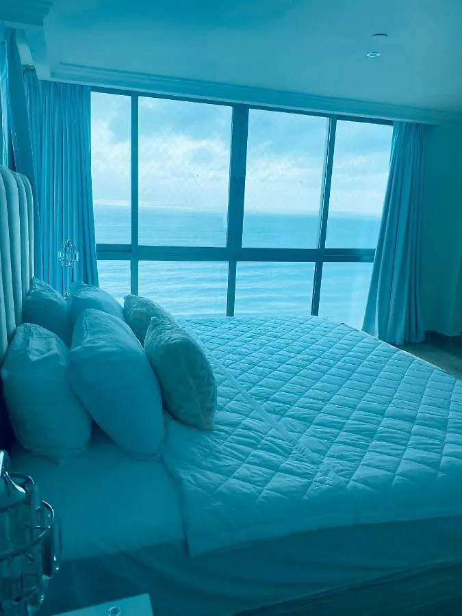 アパート Malecon Vista Mar Habitacion Privada Larimar, サントドミンゴ